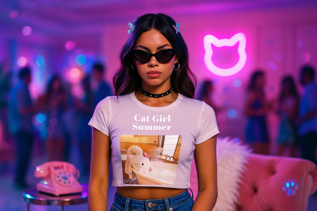 Cat Girl Summer | Baby Tee | KittyKat