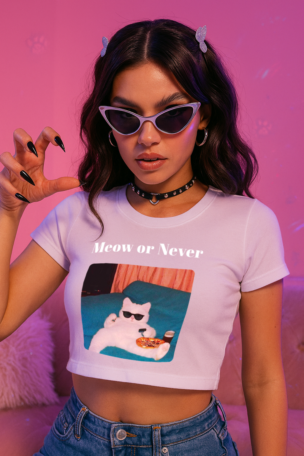 Meow or Never | Baby Tee | KittyKat