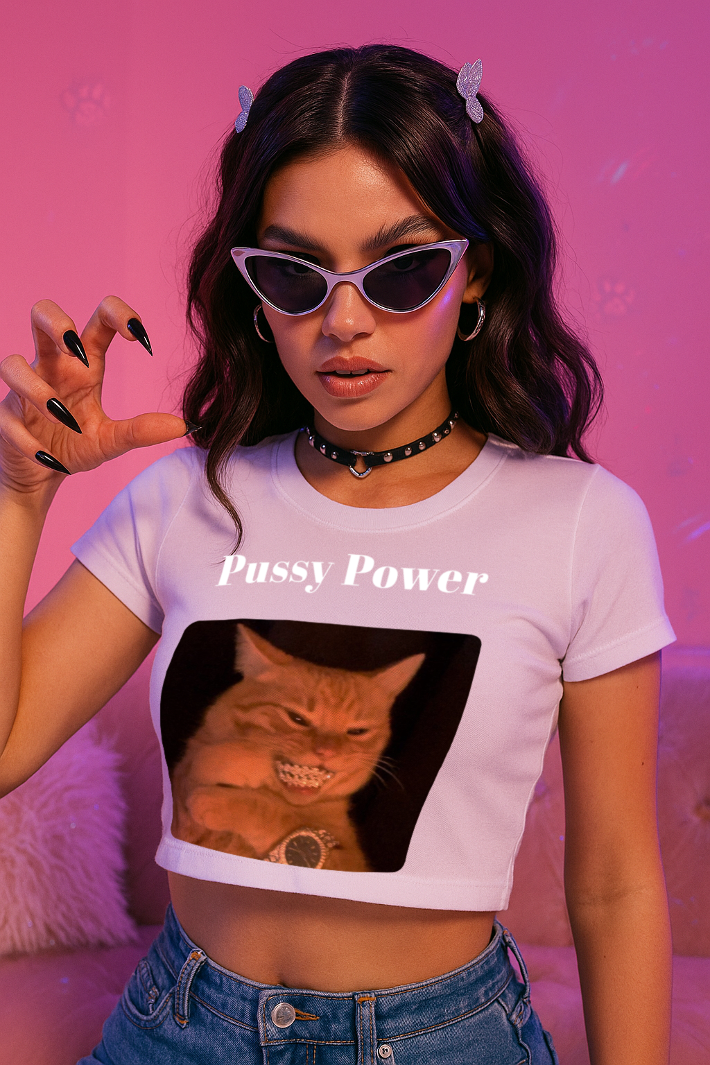Pussy Power | Baby Tee | KittyKat